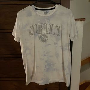 Hollister blue tie-dye T-shirt